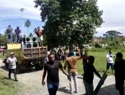 Konflik Antar Sopir Berujung Aksi Unras Hingga Penyegelan Kantor Dishub Malut