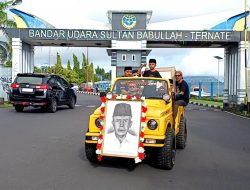 Piagam Pahlawan Nasional Salahuddin Tiba di Bandara Baabullah