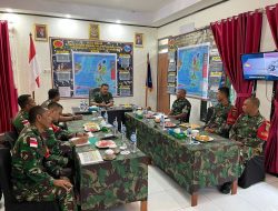 Tim Asistensi Teknis Pusat Teritorial Angkatan Darat Kunjungi Satgas Yonarhanud 3/Yby
