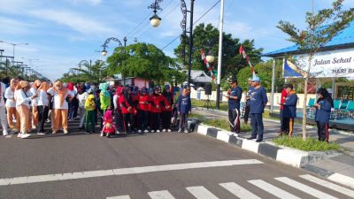 PUPR Malut Gelar Jalan Sehat dan Senam Bersama