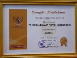 PT TBP Unit Bisnis Harita Nickel Dapat Penghargaan dari Pemrov Malut