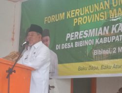 Gubernur AGK Launching Kampung Rasai FKUB di Halsel