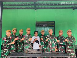 Warga Wangeotak Sukarela Serahkan Senpi ke Satgas Pamrahwan Yonarhanud 3/YBY