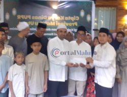 Sambut Idul Fitri, Dinas PUPR Malut Berbagi Dengan Anak Yatim