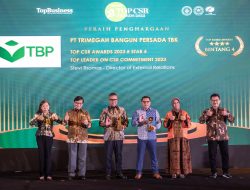 PT TBP Raih Dua Penghargaan Pada Ajang TOP CSR AWARDS 2023