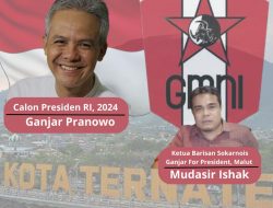 Seruan Untuk Alumni GMNI Malut Agar Memenangkan Ganjar di Pilpres 2024