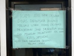 Tolak Kabid Destinasi, Staf Dinas Pariwisata dan Ekraf Malut Mogok