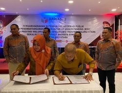Sambut Pemilu 2024 Bawaslu Malut Teken MoU Dengan RRI Ternate