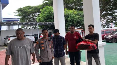 Polsek Utara Serahkan 4 Tersangka Pemalsuan Dokumen Vaksin ke Kejari Ternate