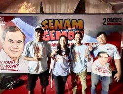 Minggu Pagi Relawan Prabowo-Gibran Gelar Senam Gemoy di Landmark Ternate