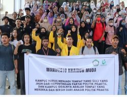 Tolak Politik Praktis di Kampus, Kali Ini BEM Unkhair Ternate Deklarasi Pemilu Damai