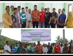 Bupati Halsel Resmikan Masjid dan Jembatan Bantuan Harita Nickel di Desa Soligi