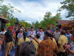 Warga Lalubi Gane Timur, Beri Sambutan Hangat ke Paslon Rusihan-Muhtar