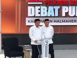 Rusihan-Muhtar dengan Visi Halsel Hebat Tampil Memukau Pada Debat Publik ke Dua