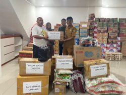 Bappeda Malut Salurkan Bantuan Kemanusiaan Korban Banjir Rua