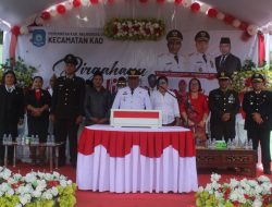 Pemerintah Kecamatan Kao Sukses Gelar Upacara HUT RI ke-80