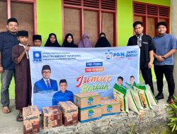 Rayakan HUT Ke-27, PAN Halsel Berbagi Sembako, Irvan: Kami Harus Selalu Bersama Rakyat