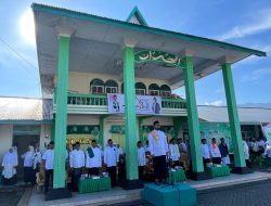 Bupati Bassam Irup Peringatan Hari Santri di MTs Alkhairat Labuha