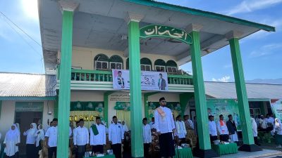 Bupati Bassam Irup Peringatan Hari Santri di MTs Alkhairat Labuha