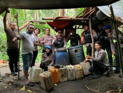 Operasi Pekat Kie Raha II, Polres Halut Musnahkan Ratusan Liter Miras