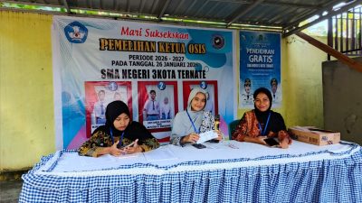 Pemilihan Ketua OSIS di SMA 3 Ternate Berlangsung Demokratis