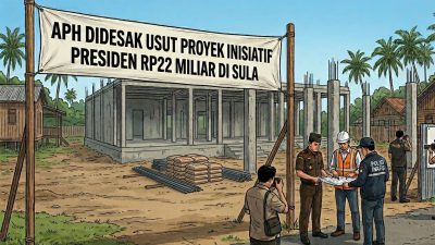 Diduga Mangkrak, APH Didesak Usut Proyek Inisiatif Presiden Rp22 Miliar di Sula