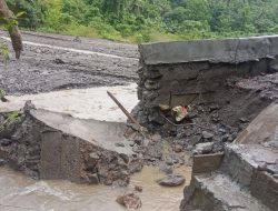 Diduga Dikerjakan Asal-asalan, Talud di Baleha Baru Dibangun Sudah Rusak