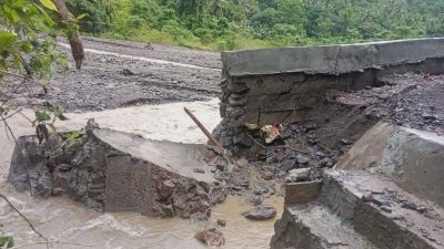 Diduga Dikerjakan Asal-asalan, Talud di Baleha Baru Dibangun Sudah Rusak