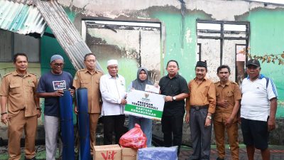 Serahkan Bantuan ke Warga Terdampak Bencana, Sekda: OPD Harus Respon Cepat!