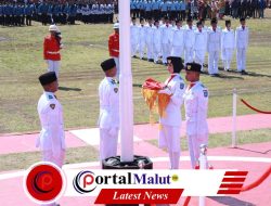 Detik-Detik Proklamasi dan Upacara HUT RI Ke-81 di Kota Ternate