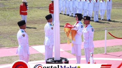 Detik-Detik Proklamasi dan Upacara HUT RI Ke-81 di Kota Ternate
