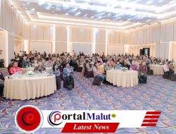 Peserta Delegasi JKPI 2026 Kompak Pakai Tenun Binaan Dekranasda Ternate